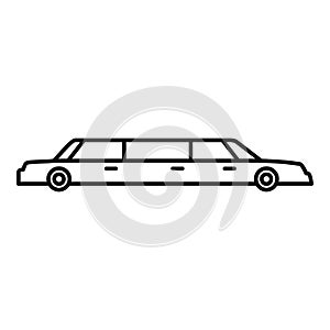 Limousine service icon, outline style