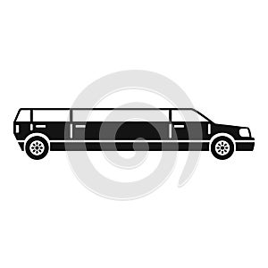 Limousine service icon, simple style