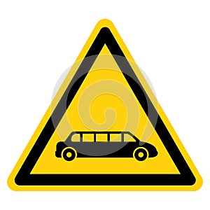 Limousine Symbol Sign,Vector Illustration, Isolate On White Background Label. EPS10