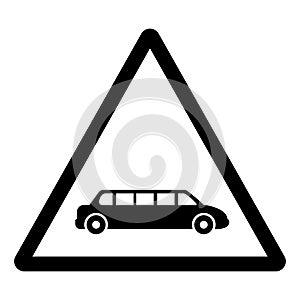 Limousine Symbol Sign,Vector Illustration, Isolate On White Background Label. EPS10