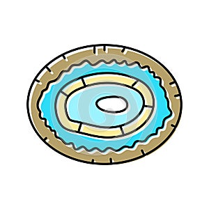 limpet sea shell beach color icon vector illustration