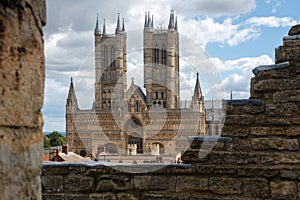 Lincoln Cathedral from castle wall