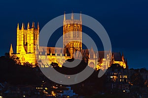 Lincoln Cathedral at Night photo