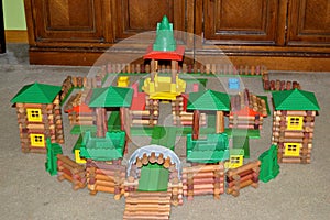 Lincoln Log Toy Castle
