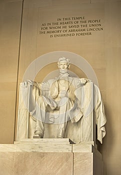 Lincoln Memorial in Washington DC USA