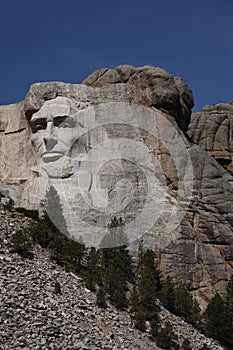 Lincoln on Mount Rushmore
