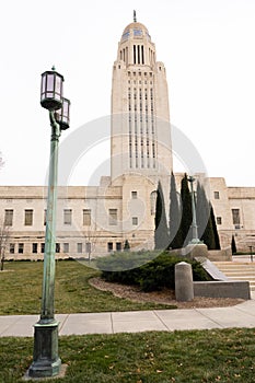 Lincoln Nebraska Capital Building Government Dome Architecture