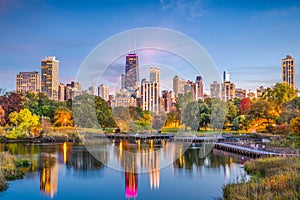 Lincoln Park, Chicago, Illinois Skyline