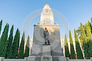 Lincoln Statue at the Nebraska Capitol Building