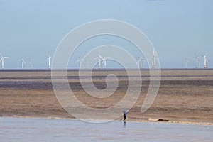 The Lincs Wind Farm off the coast of Skegness in Lincolnshire