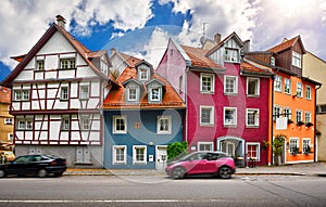 Lindau, old town on Lake Constance Bodensee.