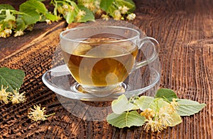 Linden herbal tea.