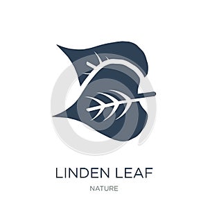 linden leaf icon in trendy design style. linden leaf icon isolated on white background. linden leaf vector icon simple and modern