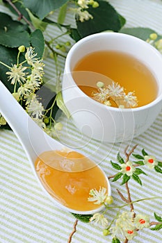 Linden tea and linden honey