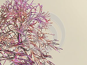 Lindenmayer 3D System - 3D Image Dendritic Aesthetic Template
