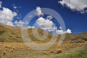 Lindis Pass in New Zealand