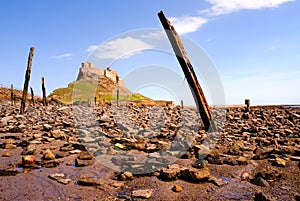 Lindisfarne Castle from beach II