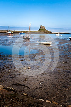 LINDISFARNE CASTLE, HOLY ISLAND/NORTHUMBERLAND - AUGUST 16 : Vie