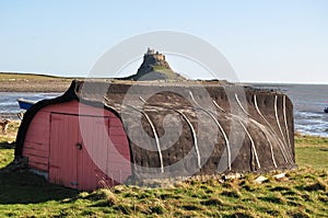 Lindisfarne (Holy Island) - traditional Boat Shed