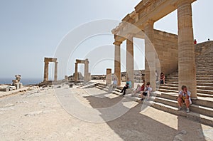 Lindos Acropolis Rhodes island, Greece