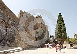 Lindos Acropolis Rhodes island, Greece