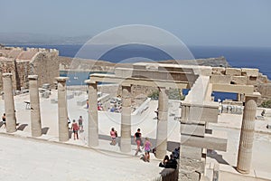 Lindos Acropolis Rhodes island, Greece