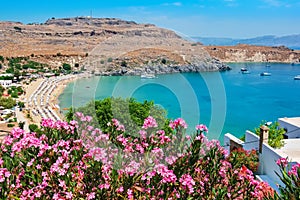 Lindos Bay. Rhodes, Greece