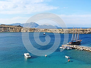 Lindos Bay, Rhodes island