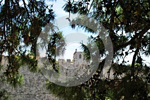 Lindos, Greece, donkeys, Phodes island Greece castle photo