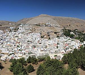 Lindos Rhodos Greece historic buildings architecture