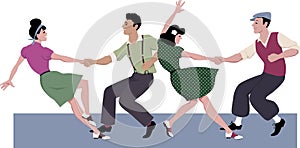 Lindy hop competition photo