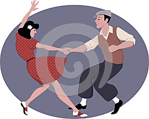 Lindy Hop dancing