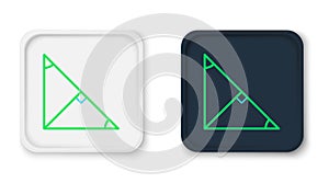 Line Angle bisector of a triangle icon isolated on white background. Colorful outline concept. Vector