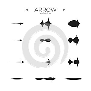 Line Arrow icon set. Line icons collection. Modern vector symbols.