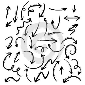 line arrows pointing in different directions