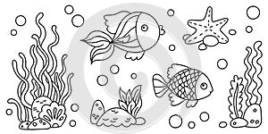 Line art coloring page for kids.