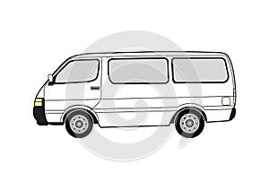 Line art - van photo