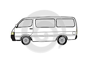 Line art - van