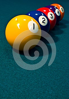 Line of Billiard Balls