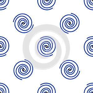 Line Black hole icon isolated seamless pattern on white background. Space hole. Collapsar. Colorful outline concept