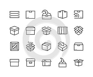 Line Box Icons