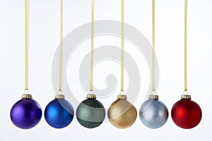 Line Of Christmas Baubles