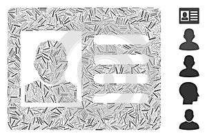 Line Collage User Account Icon