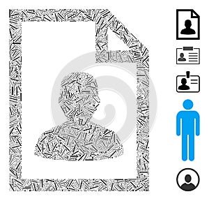 Line Collage User Page Icon