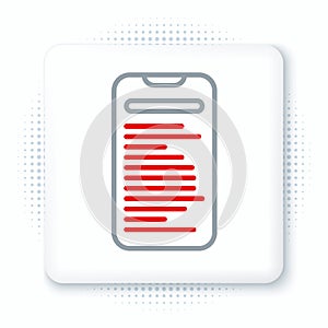 Line Computer api interface icon isolated on white background. Application programming interface API technology