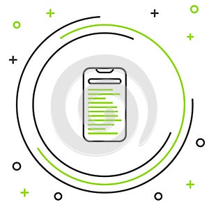 Line Computer api interface icon isolated on white background. Application programming interface API technology