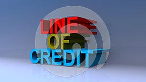 Line of credit on blue