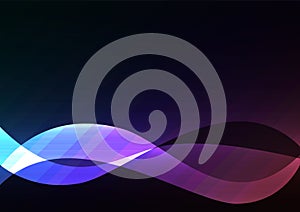 Line curve transparent layer abstract background