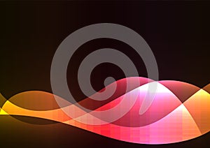 Line curve transparent layer abstract background