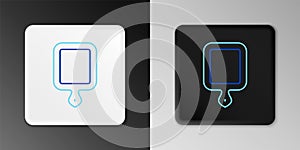 Line Cutting board icon isolated on grey background. Chopping Board symbol. Colorful outline concept. Vector